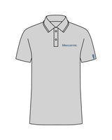 The Mens Polo - Heather - BlueCarrot - Left Chest & Left Sleeve - Embroidered - Blue