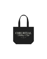 The Tote Bag - Black - Core Ritual - Center Body Stacked - Printed - Off White