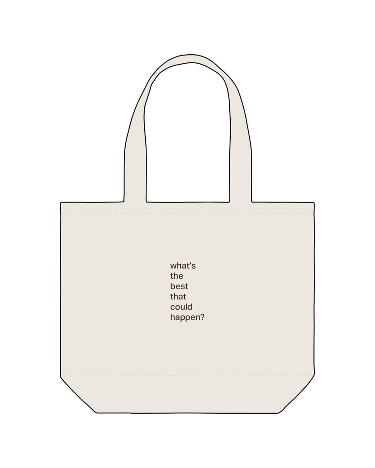 The Tote Bag - Natural - Ritual Indoor Cycling - Front - Ritual - Back Stacked - Printed - Full Color
