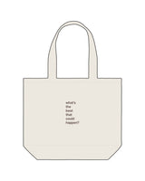 The Tote Bag - Natural - Ritual Indoor Cycling - Front - Ritual - Back Stacked - Printed - Full Color