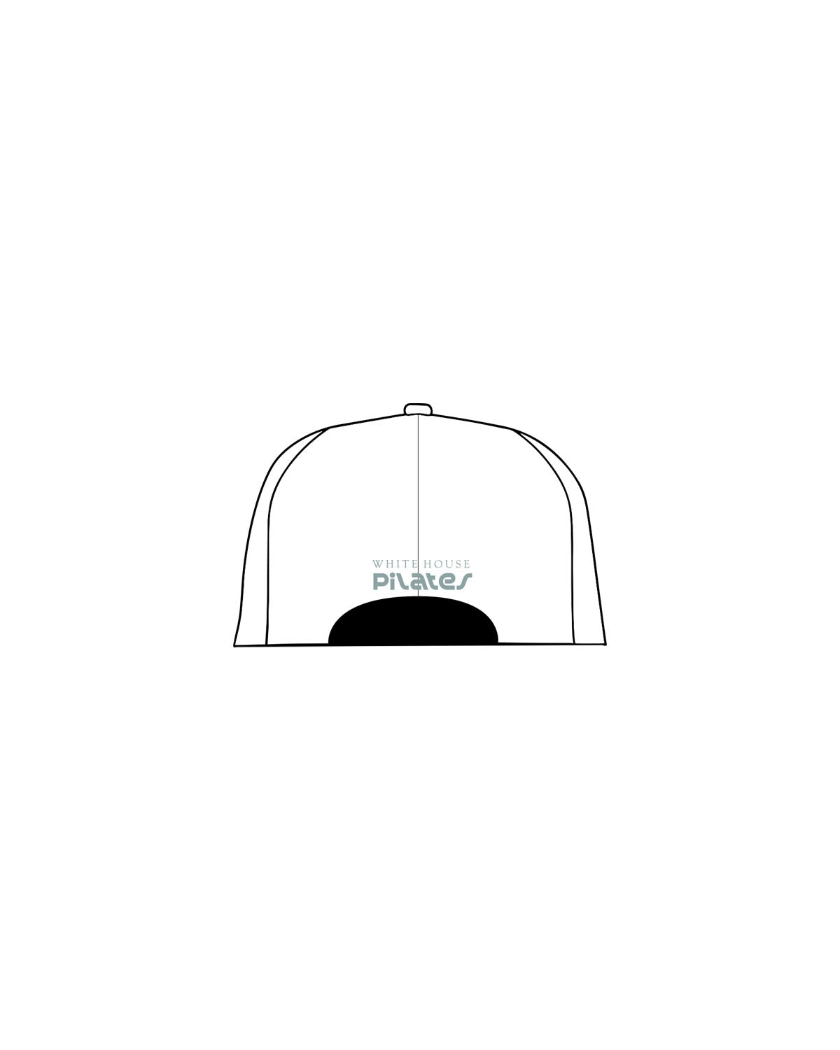 The Dad Hat - White - White House - Center Crown & Back Center - Embroidered - Teal