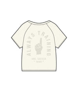 The Kids Tee - Bone - One Soccer - Left Chest & Back Center - Tone on Tone