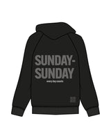 The Mens Heavyweight Zip Hoodie - Black - MOB - Left Chest, Center Back Stacked & Back Lower Right- Printed - Full Color