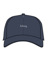 The Dad Hat - Navy - B Long Pilates -  Center Crown - EMB - White