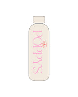 The Water Bottle - Off White - Poppys Pilates - Center - Full Color
