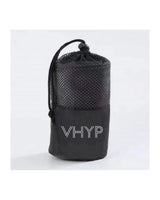 The Gym Towel - Black - Vibe Hot Yoga & Pilates - Bottom Towel - Embroidered - Center Bag - Printed - White