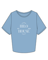 The Crop Tee - Carolina - HiLo - Center Chest - Printed - White