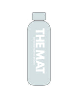 The Water Bottle - Mint - MAT - Center Stacked - Printed - White