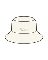 The Bucket Hat - Off White - Refined Movement - Center Crown Front - "Lagree Era" - Back "Lagree Studio - EMB - Black