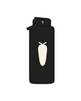The Wide Mouth Water Bottle - Black - BlueCarrot - Center Body - Printed - Off White