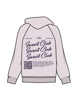 The Womens Hoodie - Orchid - Mega Fit House - Left Chest & Back Stacked "SWEAT" - Printed - Plum