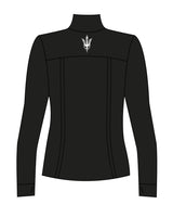 The Womens Zip Jacket - Black - Warren - Left Chest Stacked & Center Back Neckline - Printed - White