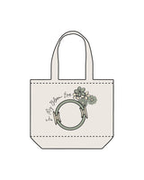 The Tote Bag - Natural - Bloom Pilates - Center Body Illustration - Printed - Full Color