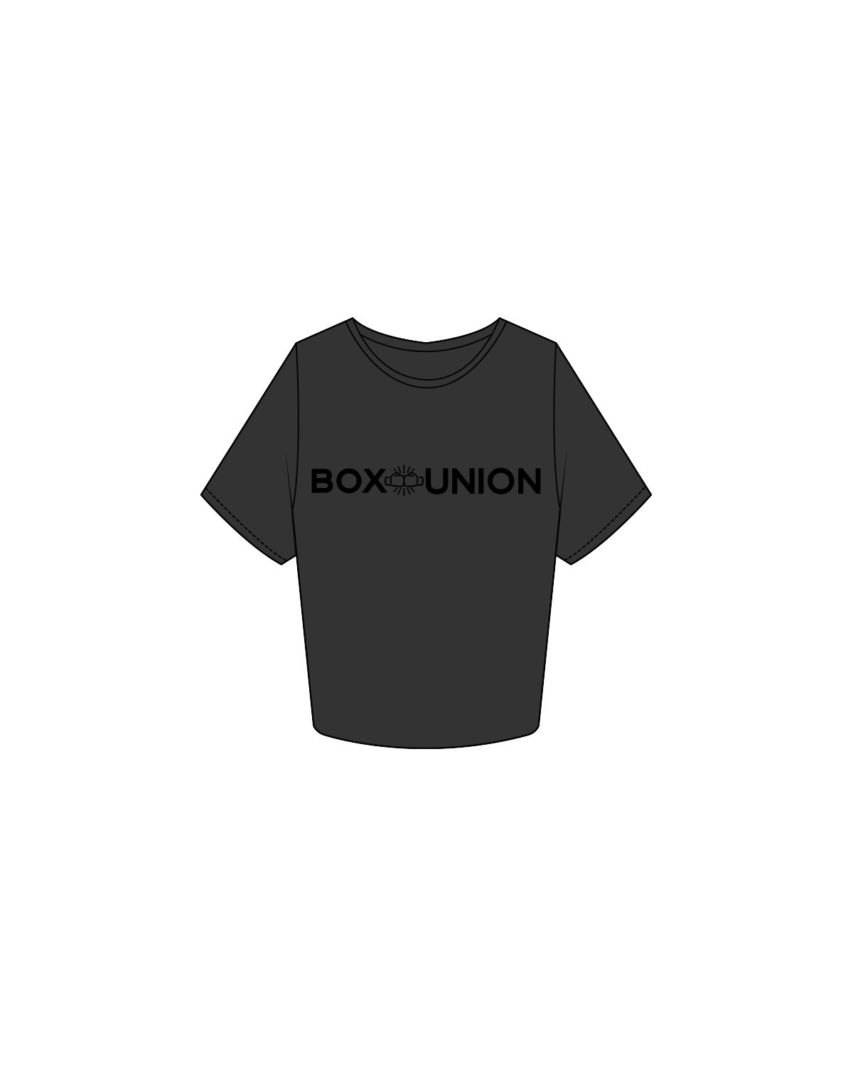The Crop Tee - Washed Black - Box Union - Center - Black