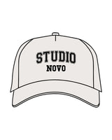 The Foam Trucker Hat - Bone - Studio Novo - Front Stacked - Black