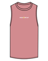 The Scoop Muscle Tank - Mauve - Sweat Circuit - Center Chest - Printed - Full Color