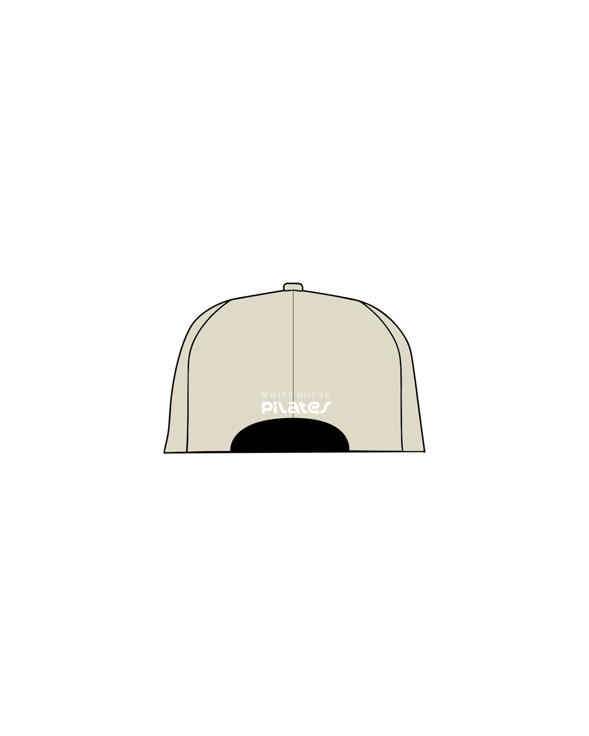 The Dad Hat - Sand - White House - Center Crown & Back Center - Embroidered - White