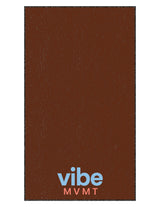 The Gym Towel - Brown - Vibe MVMT - Front Bottom Stacked - EMB - Full Color - The Gym Towel Bag - Black - Center Body Stacked - Printed - Full Color