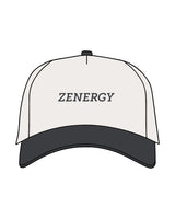 The Canvas Cap - Natural / Coal - ZENERGY CYCLING - Center Crown - Printed - Coal