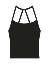 The Womens Sporty Tank - Black - Mind Muscle - Center Back - Printed - Full Color