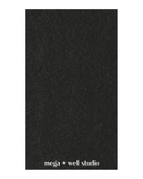 The Gym Towel - Black - Mega Well - Center Bottom - Printed - White - THE GYM TOWEL BAG - Black - Center Body Stacked - Printed - White