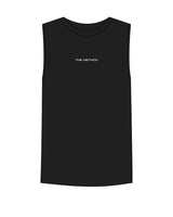 The Mens Tank - Black - TML - Chest - Embroidered "METHOD" - White