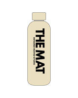 The Water Bottle - Cream - MAT - Center Stacked - Printed - Black