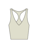 The Racer Tank - Pistachio - Wellth Society - Back Center Stacked - Printed - Espresso