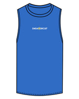 The Scoop Muscle Tank - Royal - Sweat Circuit - Center Chest - Printed - Full Color