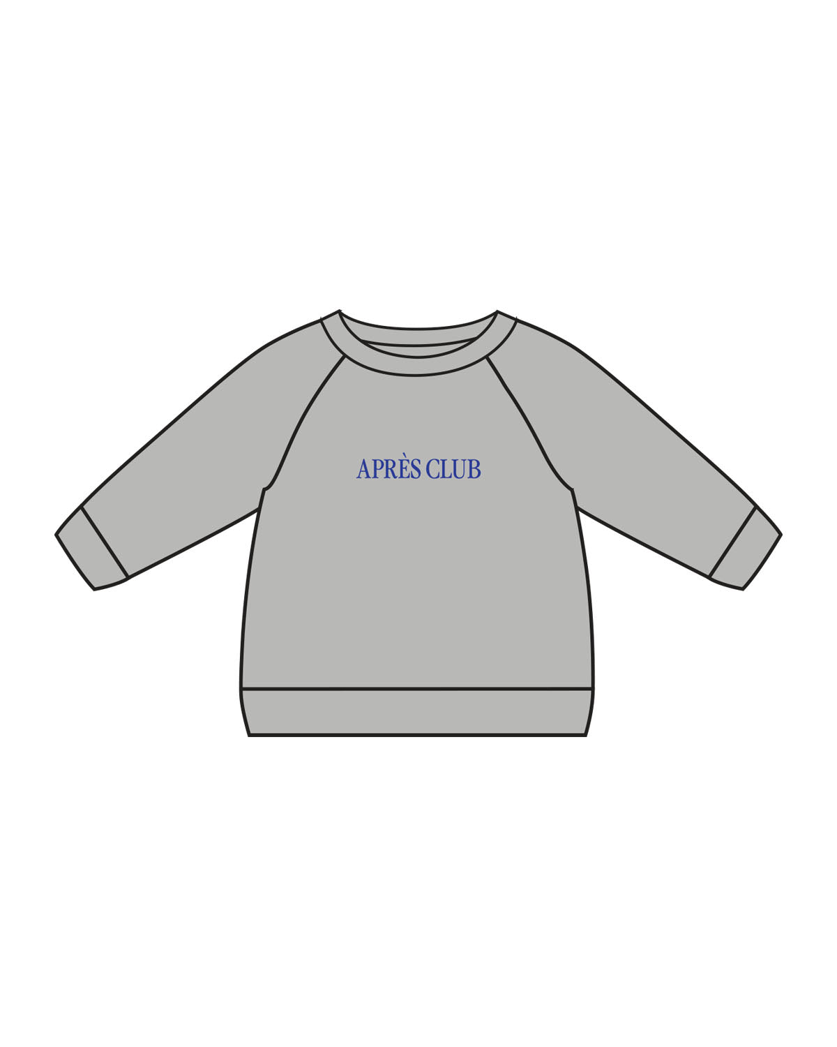 The Kids Crewneck - Heather - Lagree Tahoe - Center Chest & Back Image - Printed - Full Color