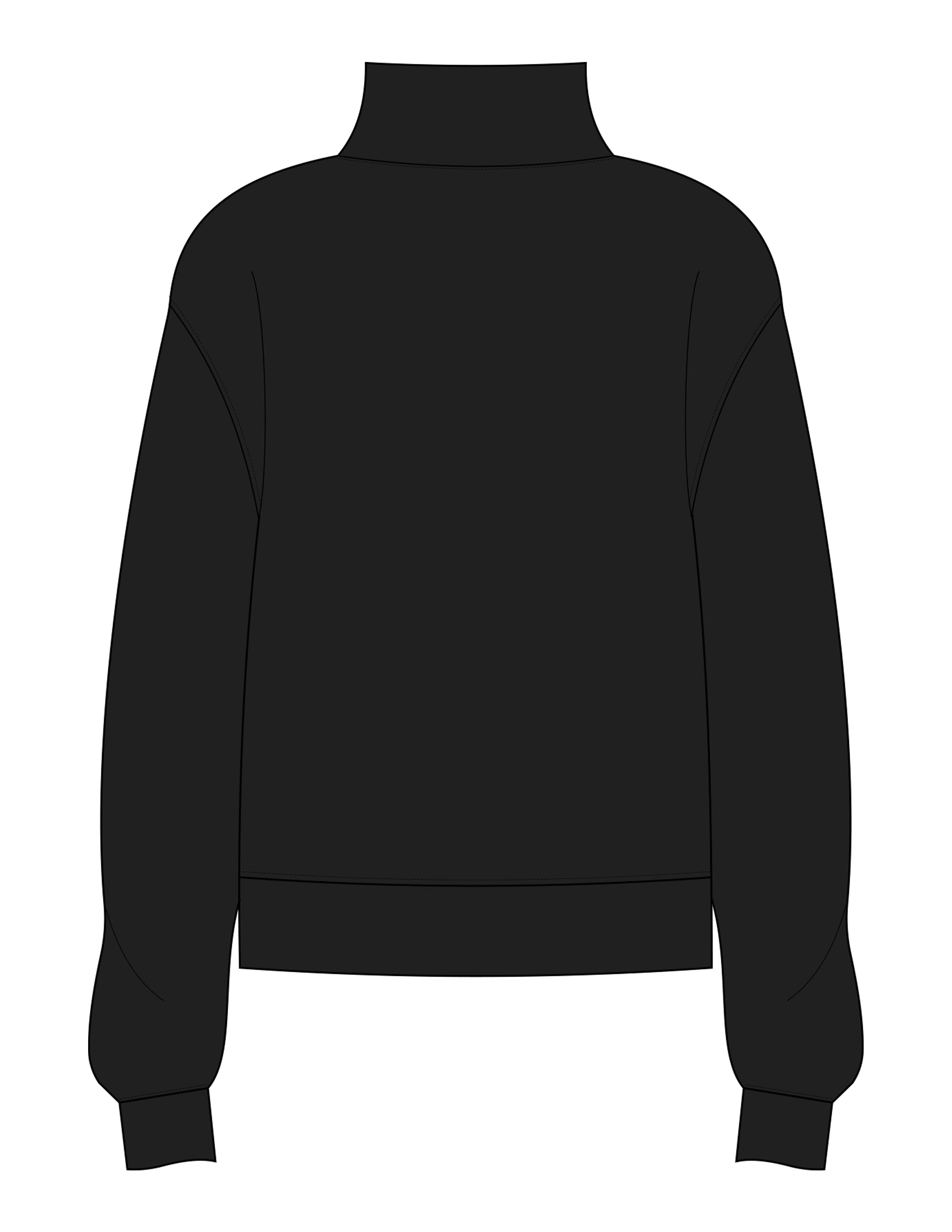 The Womens 1/4 Zip - Black - Sculpted By Lagree - Left Chest Round - Embroidered - White