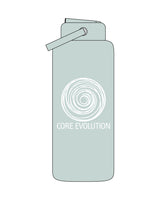 The Wide Mouth Water Bottle - Seafoam - Core Evolution - Center Body - White