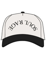The Canvas Cap - Natural / Black - Soul Rage Tattoo - Center Crown Arc Inverted - Printed - Black