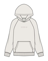 The Womens Hoodie - Bone - Core Lab - Center Chest - Tone on Tone