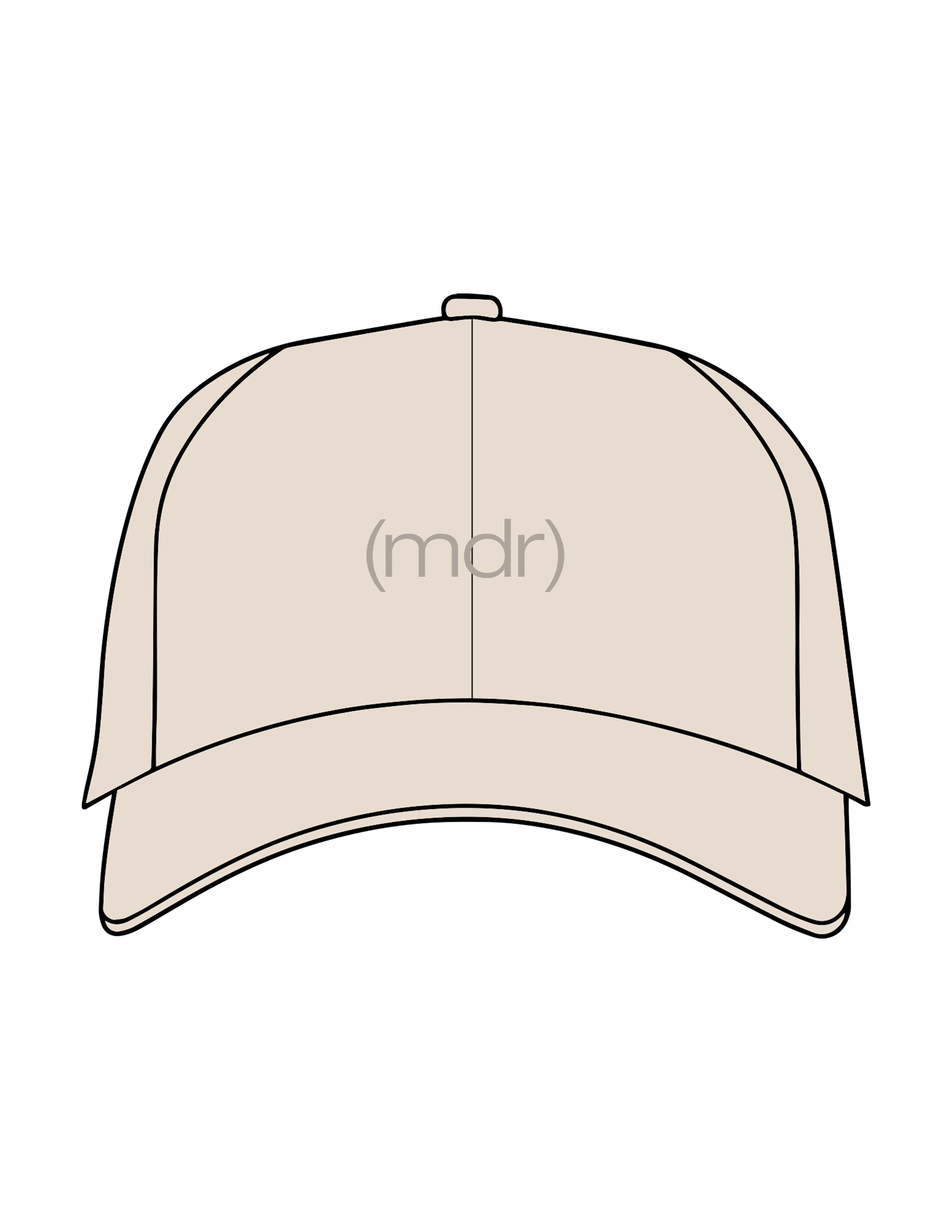 The Dad Hat - Stone - The Studio MDR - Center Crown (mdr) - EMB - Tone on Tone