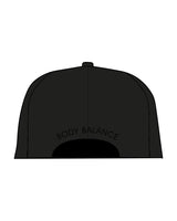 The Dad Hat - Black - Body Balance - Center Roud & Back Arch Text - Tone on Tone
