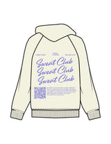 The Womens Hoodie - Butter - Mega Fit House - Left Chest & Back Stacked  - Printed - Periwinkle