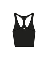The Racer Tank - Black - NSpiers - Center Back - Printed - White
