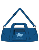 The Gym Duffel - Royal - Vibe MVMT - Center Body Stacked - Printed - Powder Blue