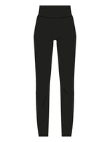 The Basic Legging - Black - RECHARGED PILATES - Back Waistline - Printed - White