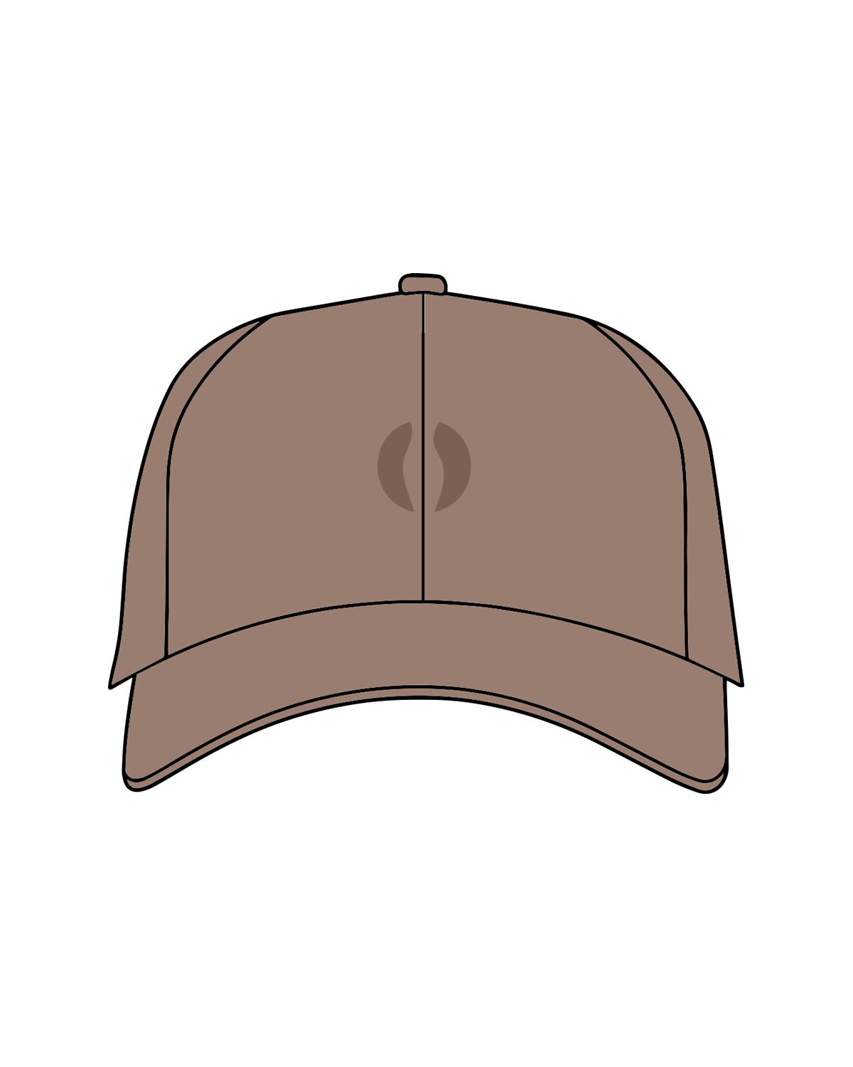 The Canvas Cap - Walnut - Rebellion Body - Center Crown - Puff EMB - Tone on Tone