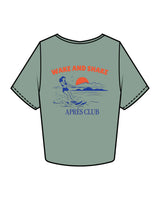 The Crop Tee - Sage - Lagree Tahoe - Center Chest & Back Image - Printed - Full Color