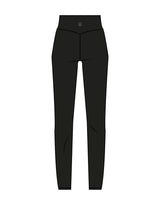 The Basic Legging - Black - HiLo - Back Waist Center - White