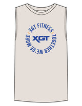 The Mens Tank - Off White - XGT Fitness - Center Chest Round - Printed - Full Color