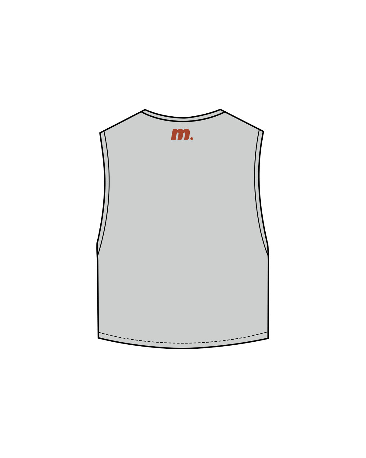 Motivate Movement Crop Muscle Tank - Storm