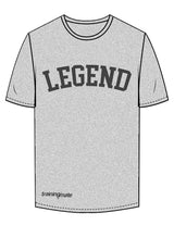 The Mens Tee - Heather - Training Mate - Chest Arc & Front Bottom Right - Printed - Charcoal