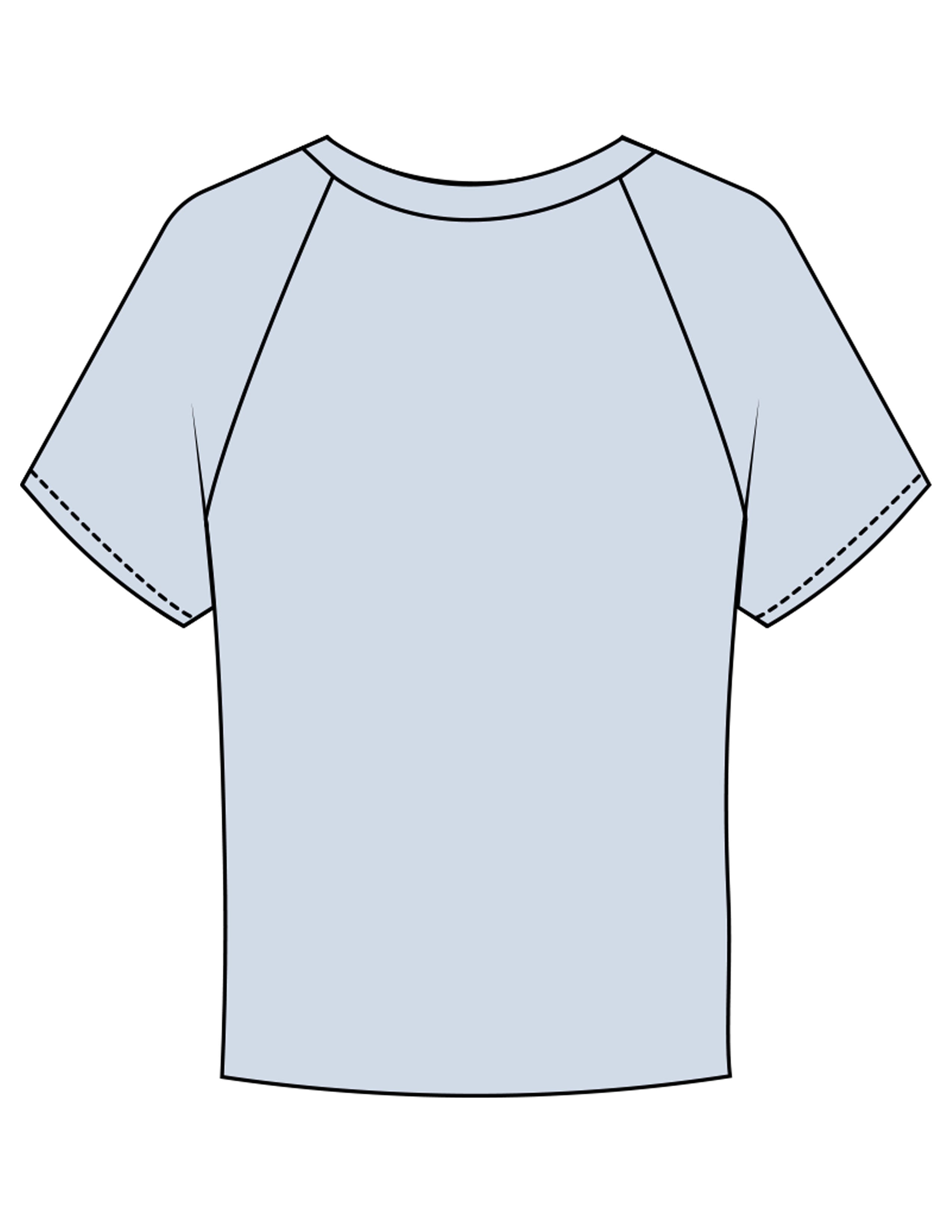 The Micro Rib Baby Tee - Baby Blue - Carriage House - Center Chest Stacked - Printed - Navy