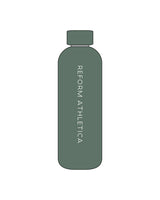 The Water Bottle - Forest - Reform Athletica - Center & Back - Printed - White