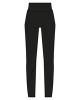 The Basic Legging - Black - Warren - Back Left Leg - Printed - White