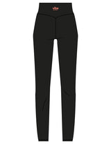 The Basic Legging - Black - Vibe MVMT - Back Waistline Stacked - Printed - Coral